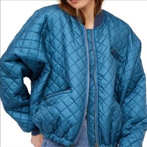 Free People Easy Quilted Dolman Bomber